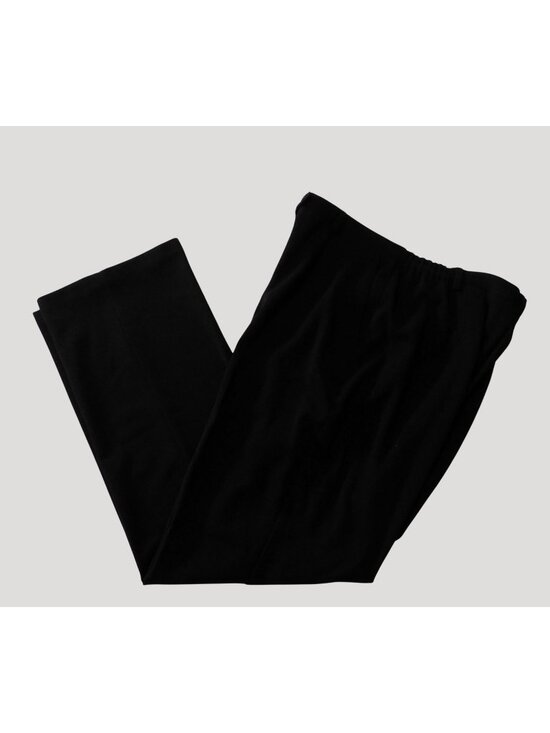 Sag Harbor Pants - Sag Harbor Pants Size 14 Black Elastic Waist Pockets Polyester Blend